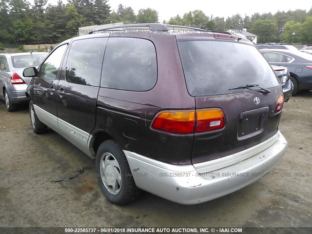 4T3ZF13C0YU179732 - 2000 TOYOTA SIENNA LE/XLE BURGUNDY photo 3