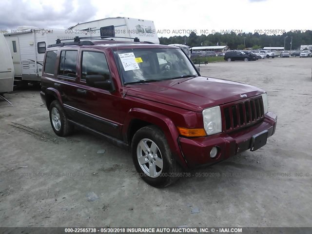 1J8HG48K16C272374 - 2006 JEEP COMMANDER 勃艮第红 照片 1