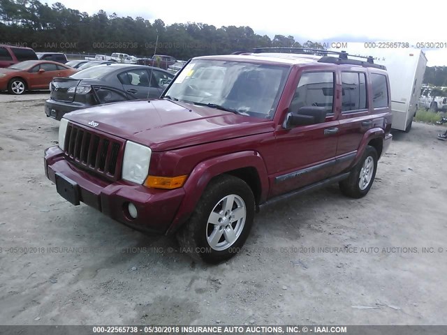 1J8HG48K16C272374 - 2006 JEEP COMMANDER 勃艮第红 照片 2