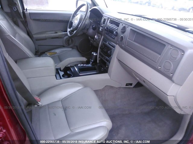 1J8HG48K16C272374 - 2006 JEEP COMMANDER 勃艮第红 照片 5