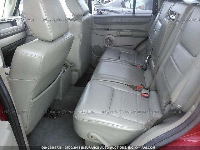 1J8HG48K16C272374 - 2006 JEEP COMMANDER 勃艮第红 照片 8