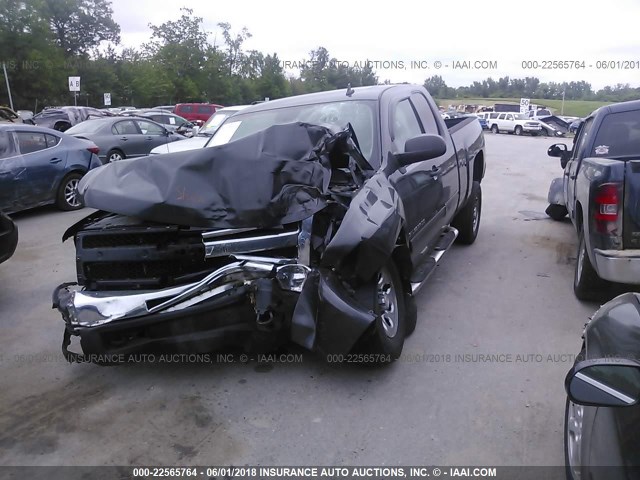 1GCSKREA4AZ148190 - 2010 CHEVROLET SILVERADO K1500 LS GRAY photo 2