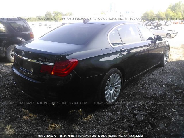 WBAKC8C53CC436718 - 2012 BMW 750 LXI BLACK photo 4