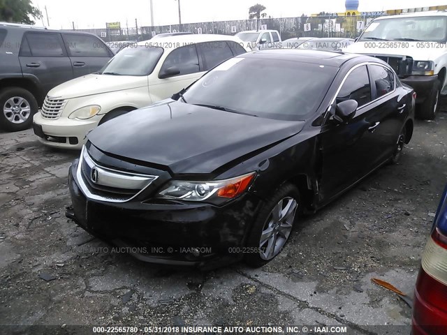 19VDE1F5XDE004655 - 2013 ACURA ILX 20 PREMIUM BLACK photo 2