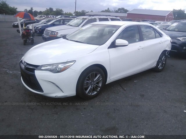 4T1BF1FK8HU367279 - 2017 TOYOTA CAMRY LE/XLE/SE/XSE WHITE photo 2