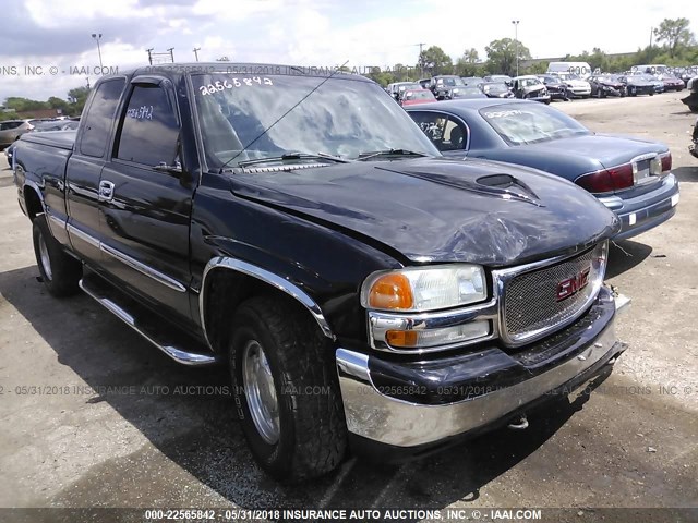 2GTEK19T821314439 - 2002 GMC NEW SIERRA K1500 BLACK photo 1