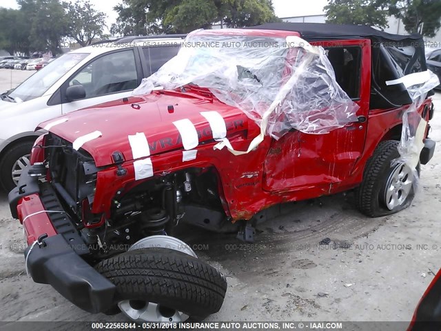 1C4AJWBG0HL543518 - 2017 JEEP WRANGLER SAHARA RED photo 6