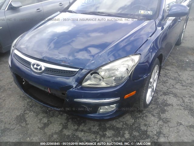 KMHDC8AE9BU124602 - 2011 HYUNDAI ELANTRA TOURING GLS/SE BLUE photo 6