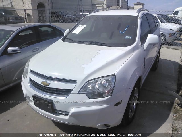 3GNAL3EKXES509916 - 2014 CHEVROLET CAPTIVA LT WHITE photo 2