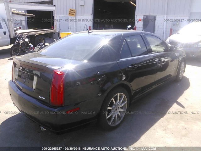 1G6DX67DX80194043 - 2008 CADILLAC STS-V BLACK photo 4