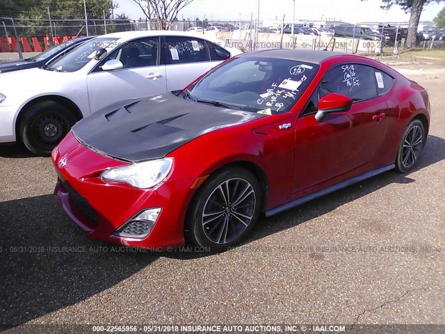 JF1ZNAA16D1701170 - 2013 TOYOTA SCION FR-S RED photo 2