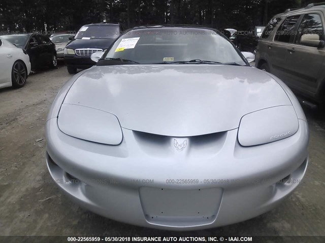 2G2FS22K5Y2130885 - 2000 PONTIAC FIREBIRD SILVER photo 6