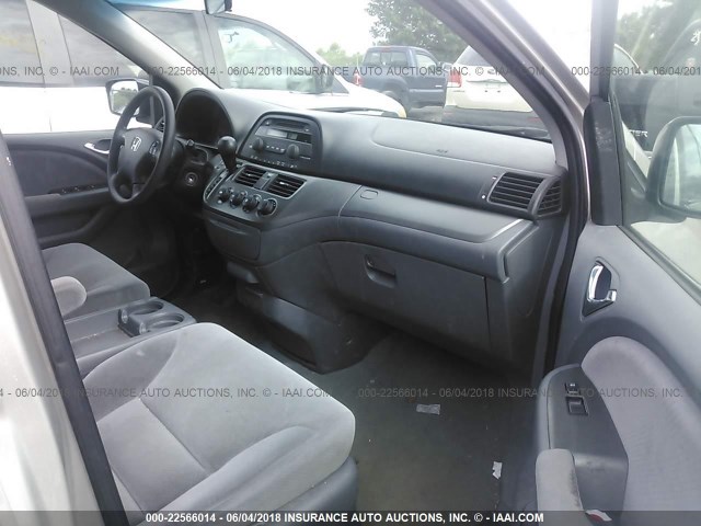 5FNRL38217B027211 - 2007 HONDA ODYSSEY LX SILVER photo 5