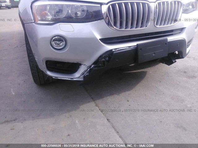 5UXWX9C54G0D65357 - 2016 BMW X3 XDRIVE28I ვერცხლისფერი ფოტო 6