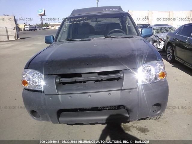 1N6ED27T73C414656 - 2003 NISSAN FRONTIER CREW CAB XE/CREW CAB SE BLUE photo 6