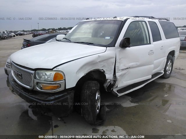 1GKFK66U15J228550 - 2005 GMC YUKON XL DENALI WHITE photo 2