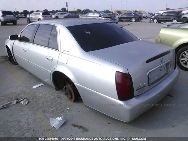 1G6KE57Y73U109445 - 2003 CADILLAC DEVILLE DHS SILVER photo 3