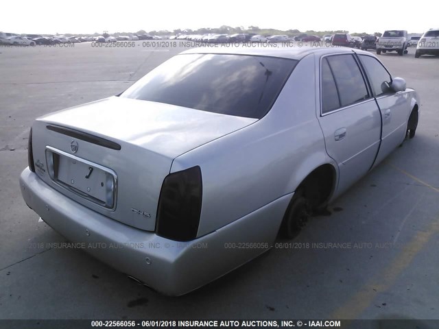 1G6KE57Y73U109445 - 2003 CADILLAC DEVILLE DHS SILVER photo 4