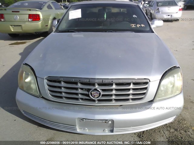 1G6KE57Y73U109445 - 2003 CADILLAC DEVILLE DHS SILVER photo 6