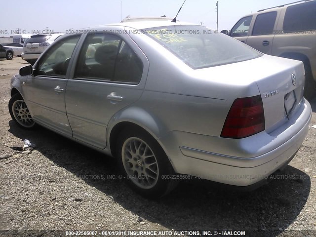 3VWSE69M02M138279 - 2002 VOLKSWAGEN JETTA GLS SILVER photo 3