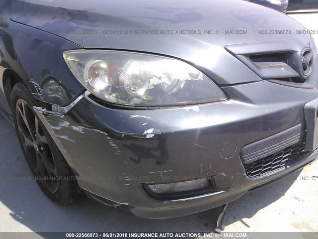 JM1BK143371650152 - 2007 MAZDA 3 HATCHBACK GRAY photo 6