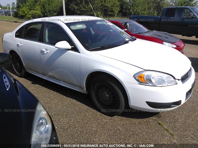 2G1WD5E3XD1117909 - 2013 CHEVROLET IMPALA POLICE WHITE photo 1