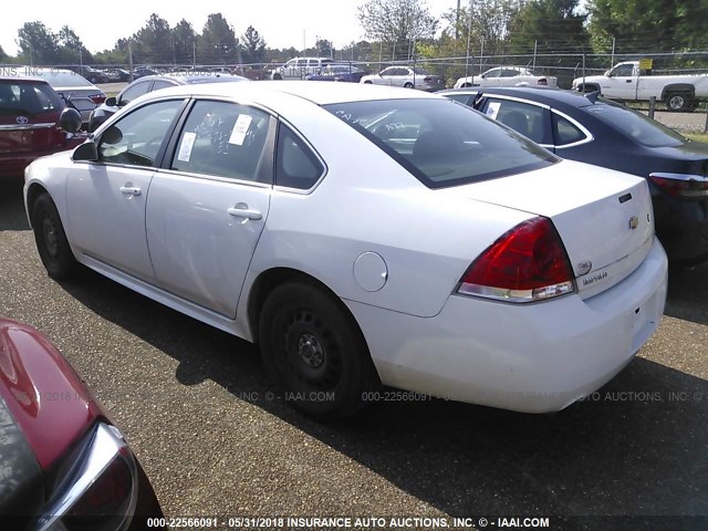 2G1WD5E3XD1117909 - 2013 CHEVROLET IMPALA POLICE WHITE photo 3