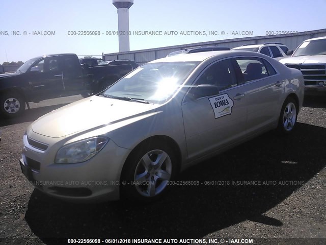 1G1ZA5EUXBF320898 - 2011 CHEVROLET MALIBU LS ოქროსფერი ფოტო 2