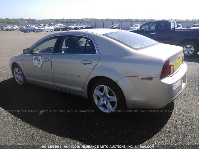 1G1ZA5EUXBF320898 - 2011 CHEVROLET MALIBU LS ოქროსფერი ფოტო 3