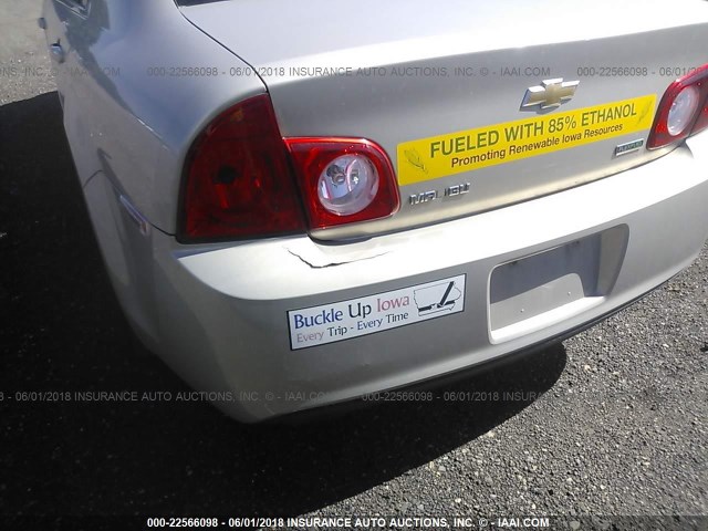 1G1ZA5EUXBF320898 - 2011 CHEVROLET MALIBU LS ოქროსფერი ფოტო 6