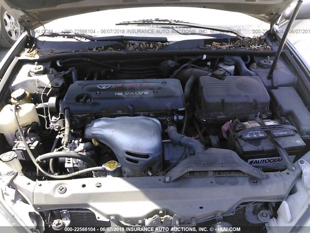 4T1BE32K05U963213 - 2005 TOYOTA CAMRY LE/XLE/SE ნაცრისფერი ფოტო 10