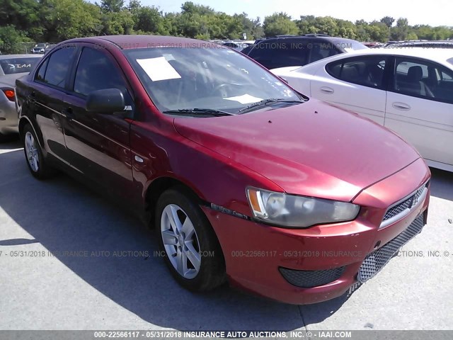 JA3AU16438U008475 - 2008 MITSUBISHI LANCER DE RED photo 1