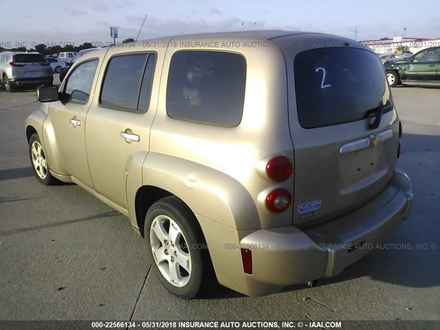 3GNDA13D76S618573 - 2006 CHEVROLET HHR LS GOLD photo 3