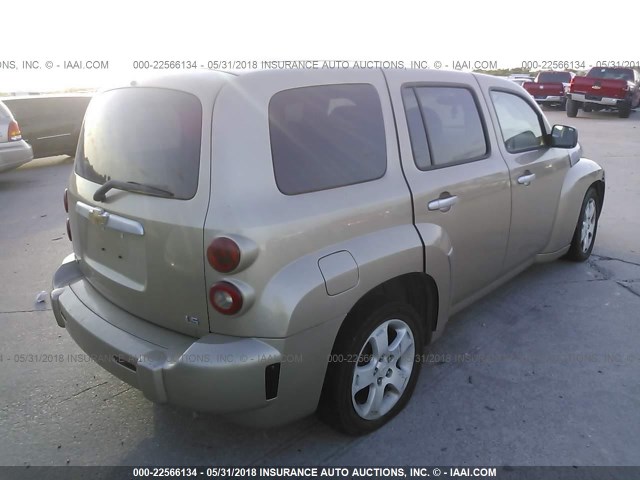 3GNDA13D76S618573 - 2006 CHEVROLET HHR LS GOLD photo 4