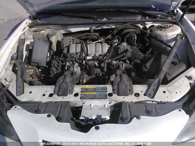 2G2WP552X61249369 - 2006 PONTIAC GRAND PRIX WHITE photo 10