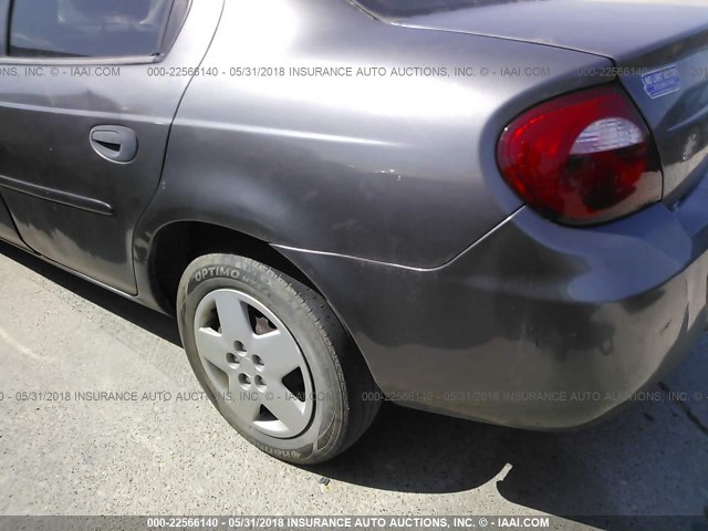 1B3ES26CX5D249260 - 2005 DODGE NEON SE GRAY photo 6