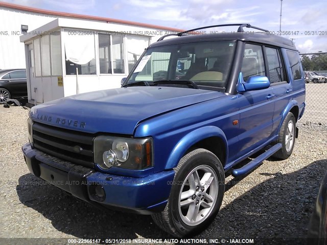 SALTL124XYA277411 - 2000 LAND ROVER DISCOVERY II  Կապույտ լուսանկար 2