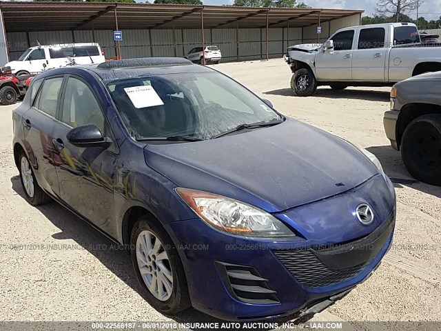 JM1BL1L73C1577036 - 2012 MAZDA 3 I BLUE photo 1