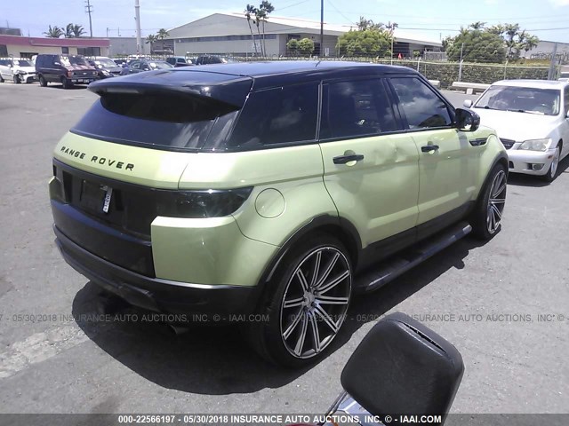 SALVP2BG4DH784724 - 2013 LAND ROVER RANGE ROVER EVOQU PURE PLUS GREEN photo 4