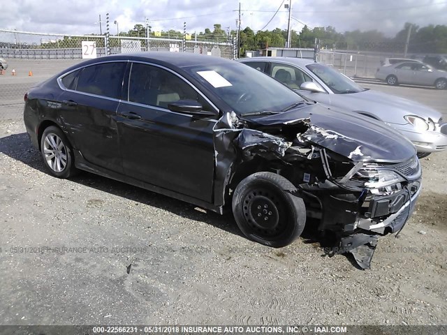 1C3CCCA82FN598467 - 2015 CHRYSLER 200 LIMITED BLACK photo 1