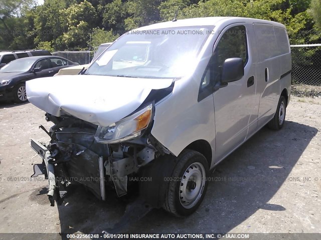 3N63M0YN4FK736083 - 2015 CHEVROLET CITY EXPRESS LS SILVER photo 2