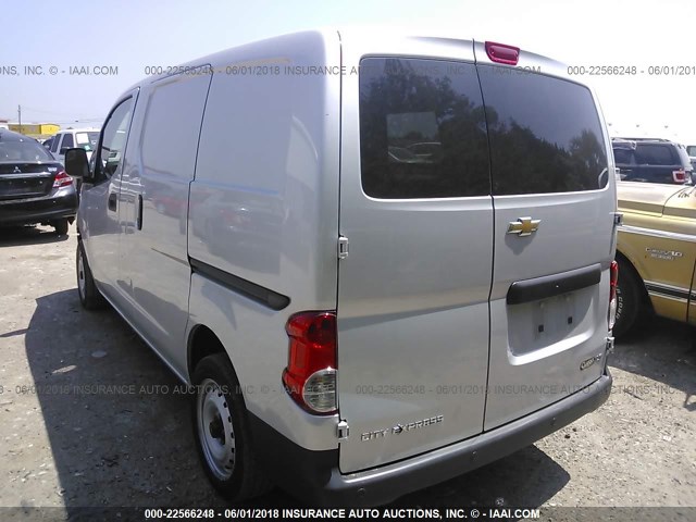 3N63M0YN4FK736083 - 2015 CHEVROLET CITY EXPRESS LS SILVER photo 3