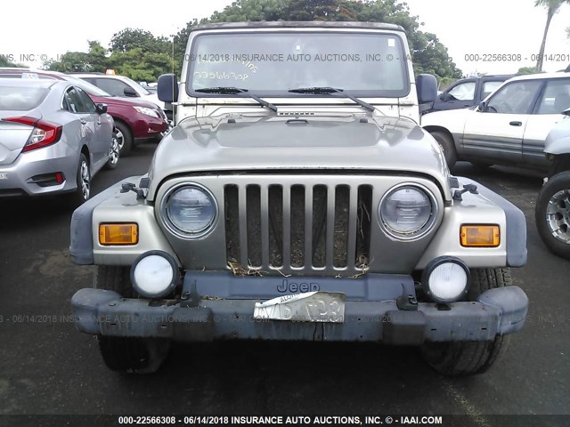 1J4FA69S24P704576 - 2004 JEEP WRANGLER / TJ RUBICON BROWN photo 6