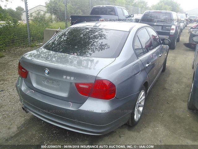 WBAPK5C53BF121681 - 2011 BMW 328 XI SULEV SILVER photo 4