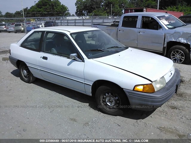 1FARP10J5RW205430 - 1994 FORD ESCORT WHITE photo 1