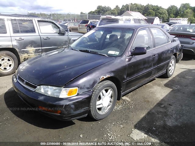 1HGCD5603VA246551 - 1997 HONDA ACCORD SE PURPLE photo 2