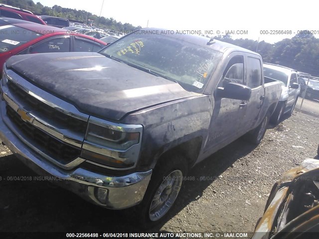 3GCUKREHXGG248826 - 2016 CHEVROLET SILVERADO K1500 LT BROWN photo 2