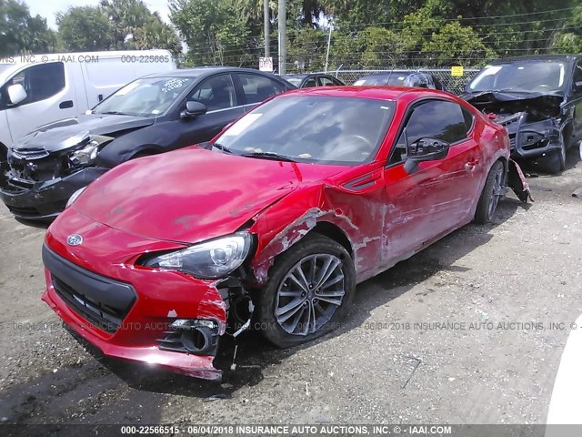 JF1ZCAC14D1611566 - 2013 SUBARU BRZ 2.0 LIMITED RED photo 6