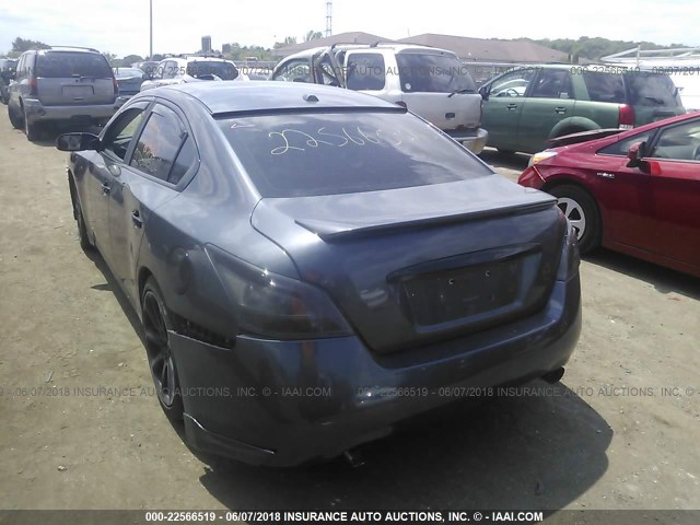 1N4AA51E49C803517 - 2009 NISSAN MAXIMA S/SV GRAY photo 3