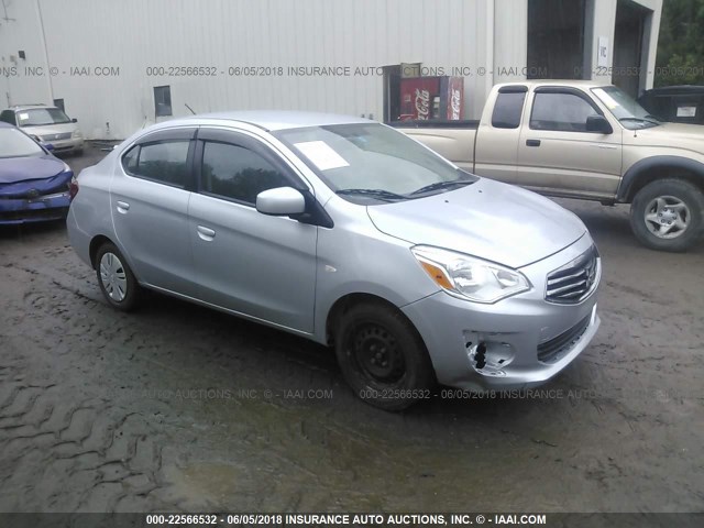 ML32F3FJ6HHF06878 - 2017 MITSUBISHI MIRAGE G4 ES ვერცხლისფერი ფოტო 1